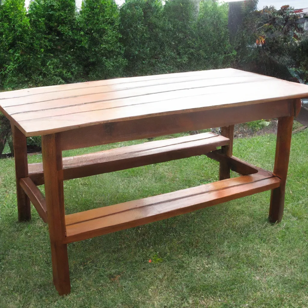 Jak zrobić stół ogrodowy drewniany?