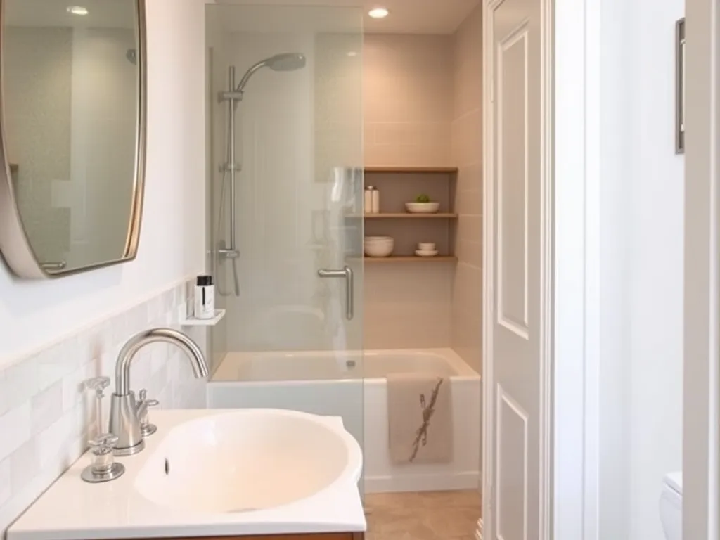 Jak ukryć rury w małej łazience?